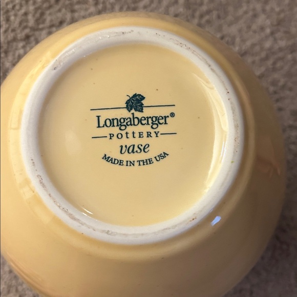 ☀️Host Pick☀️Longaberger Sunny Yellow Vase - Picture 2 of 2